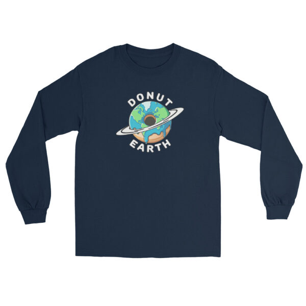 Donut Earth - Men’s Long Sleeve Shirt - Image 3