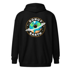 Donut Earth Logo Unisex zip hoodie