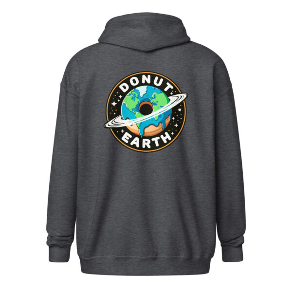 Donut Earth Logo Unisex zip hoodie - Image 7