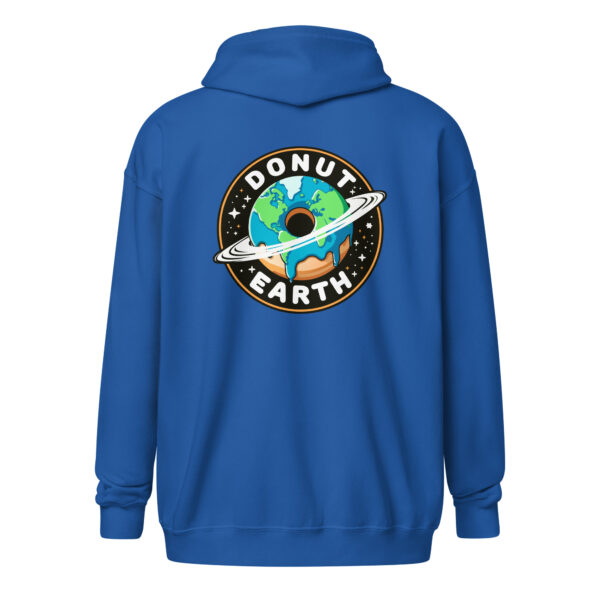 Donut Earth Logo Unisex zip hoodie - Image 9