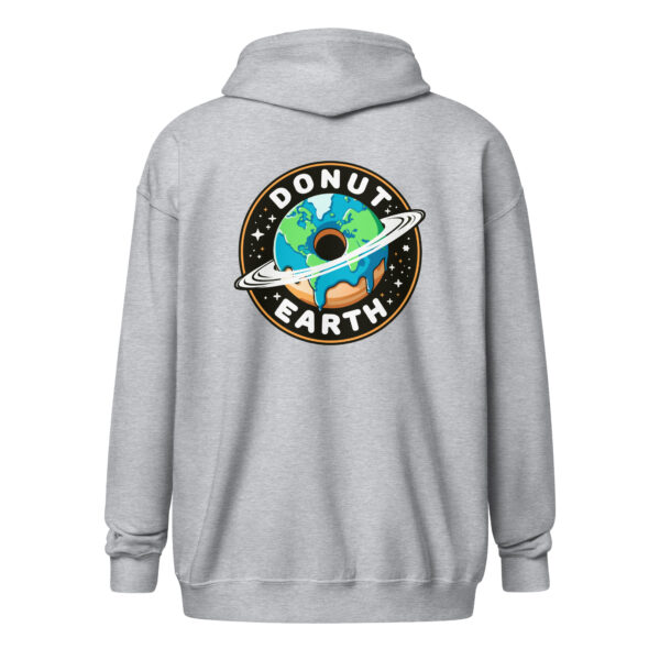 Donut Earth Logo Unisex zip hoodie - Image 13