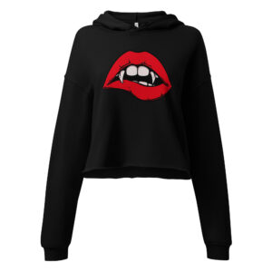 Lips - Crop Hoodie